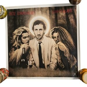Pete Townshend  Empty Glass Vintage 1980Promo Album‎ Poster 24x24 ATCO Records